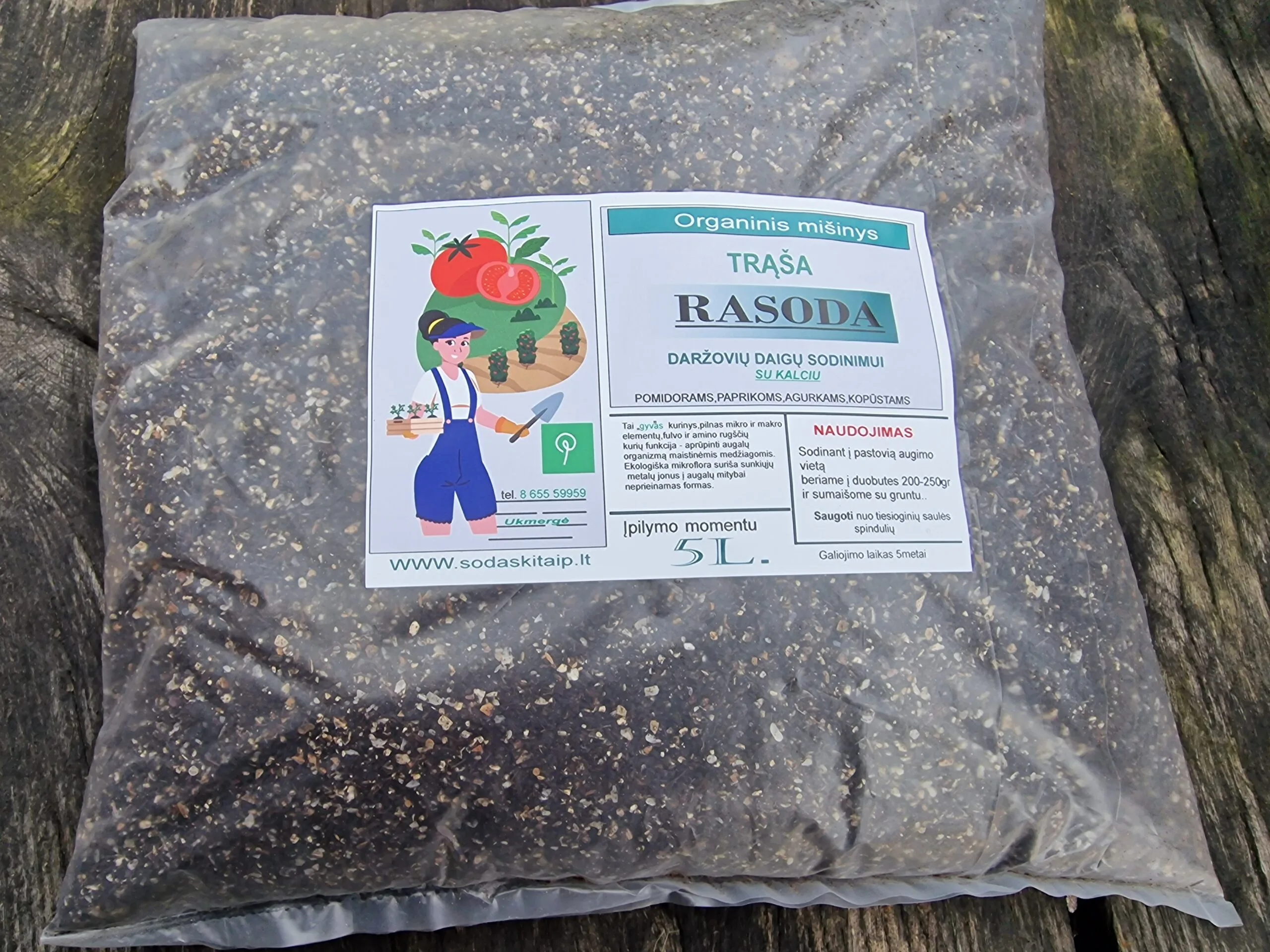 Organinė trąša daigų sodinimui- RASODA 5l.