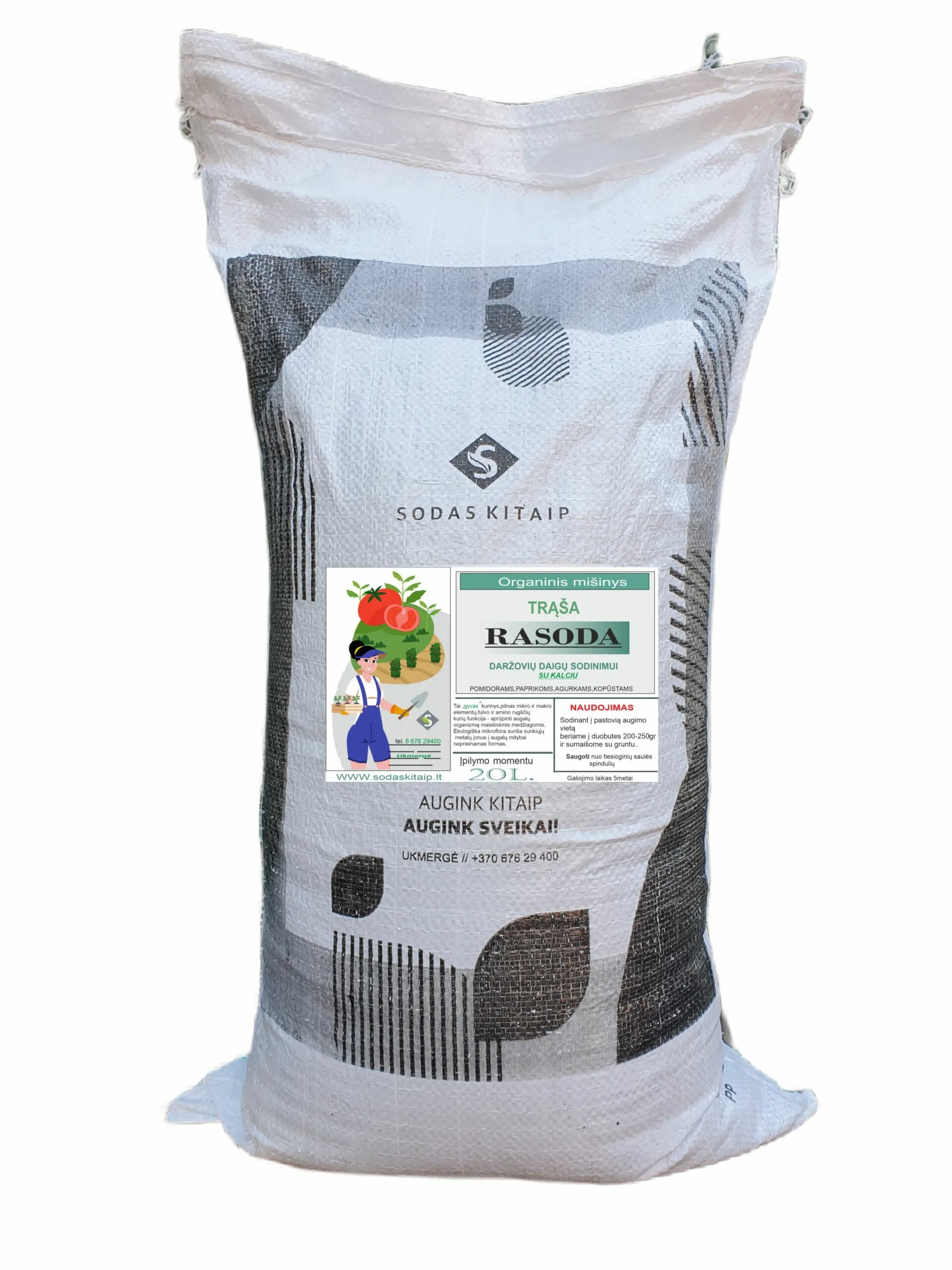 ORGANINĖ TRĄŠA DAIGŲ SODINIMUI "RASODA'' 20L