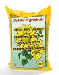 Trąšos granuliuotas arklių mėšlas