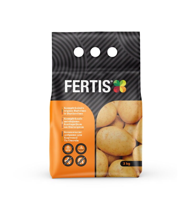 Kompleksinės trąšos Bulvėms ir daržovėms FERTIS, 3kg 1 Kompleksinės trąšos Bulvėms ir daržovėms FERTIS, 3kg